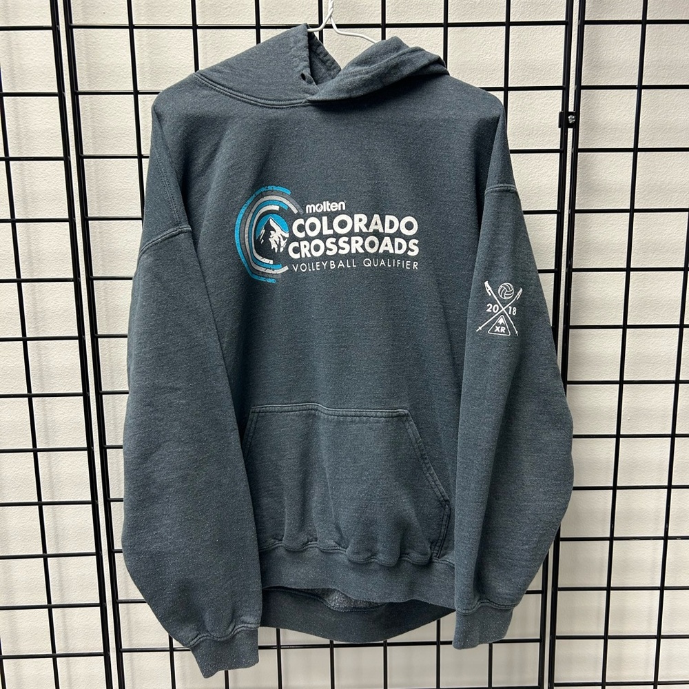 Grey volleyball sweatshirt